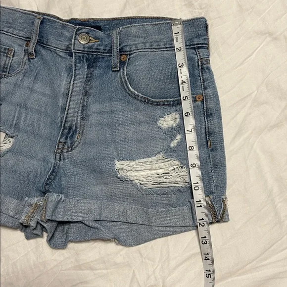 Aeropostale Size 10 Distressed Mom Short Jean Shorts - Picture 9 of 11